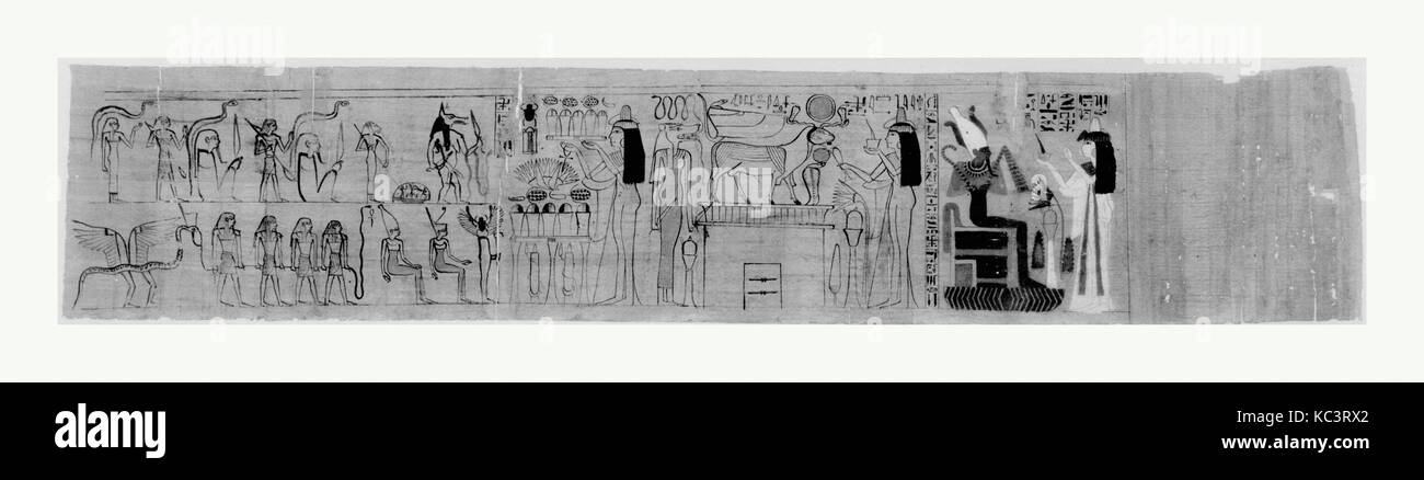 Grabkunst Papyrus (amduat), das der Sänger Teje, Ca. 975 - 945 v. Chr. Stockfoto