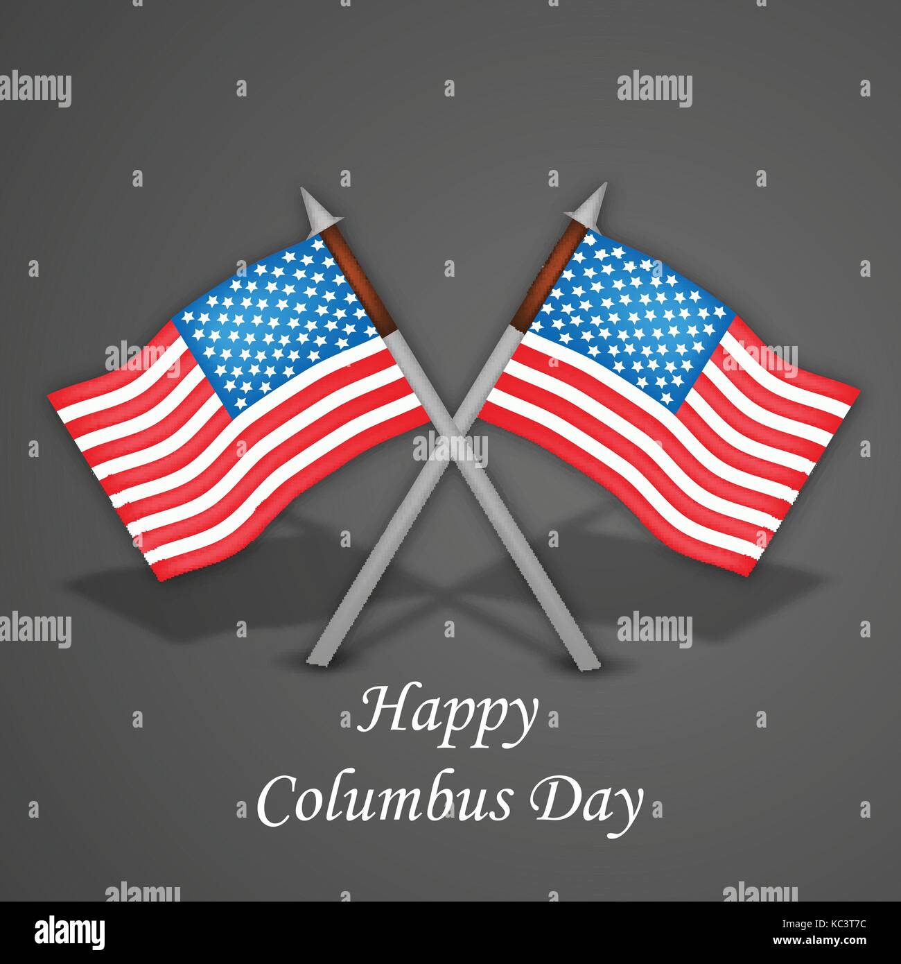 Abbildung: Columbus Day Hintergrund Stock Vektor