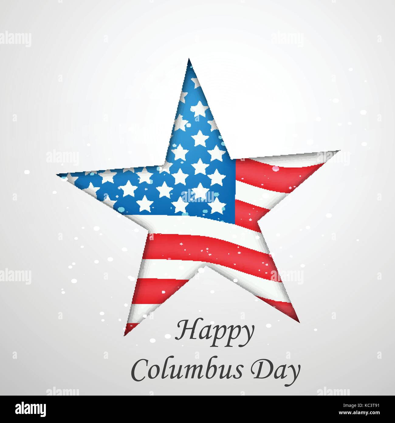 Abbildung: Columbus Day Hintergrund Stock Vektor