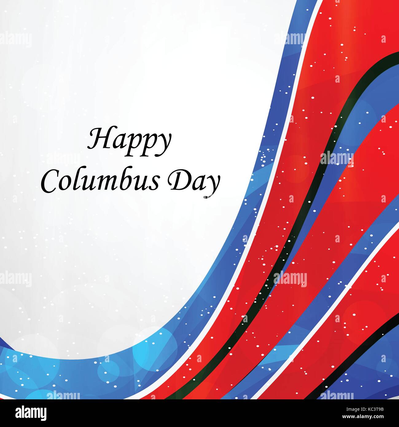 Abbildung: Columbus Day Hintergrund Stock Vektor