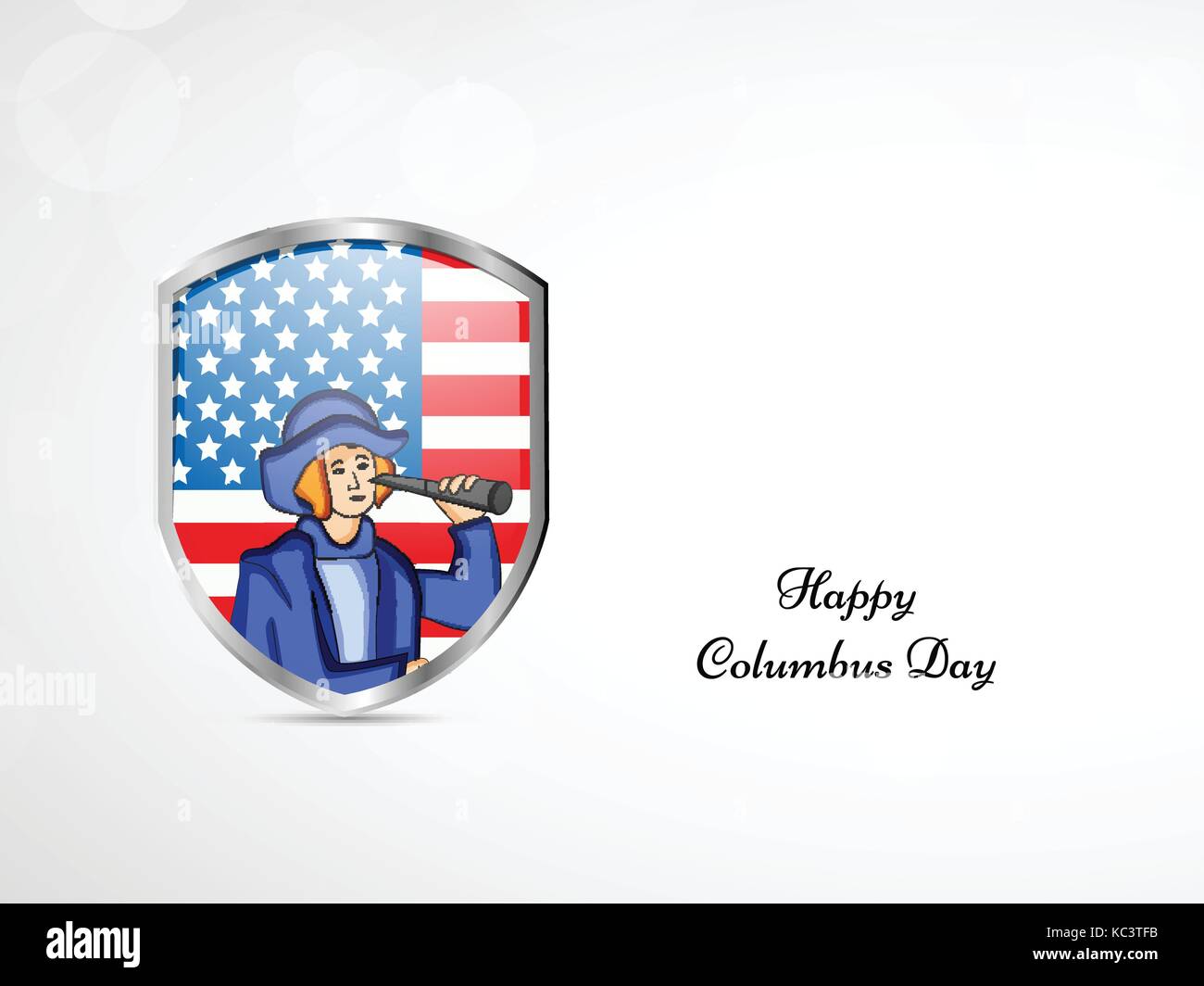 Abbildung: Columbus Day Hintergrund Stock Vektor