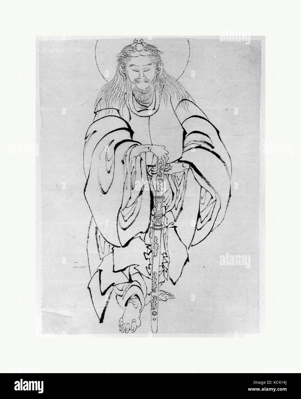 Yamato Takeru keine kuroko, Schule von Katsushika Hokusai, 18. - 19. Jahrhundert Stockfoto
