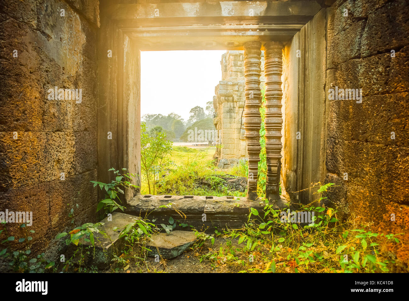 Tempel Angkor Wat, Kambodscha. antike Architektur Stockfoto