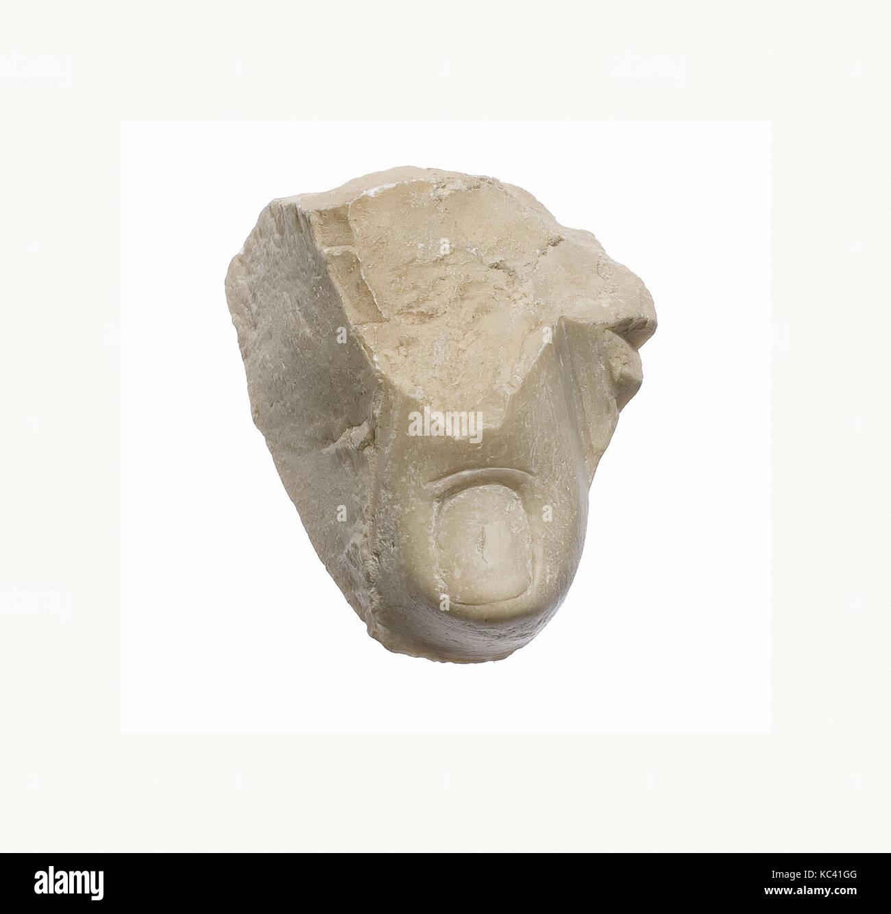 Zehe des ausgestreckten Fuß (?) des Echnaton und Nofretete, Ca. 1352 - 1336 v. Chr. Stockfoto