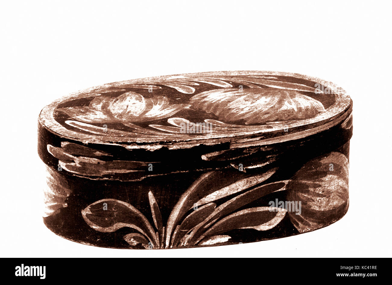 Trinket Box, Ca. 1780, in Denver, Pennsylvania, USA, US-amerikanischen, Zeder, 2 1/2 x 7 1/2 x 5 in. (6,4 x 19,1 x 12,7 Stockfoto