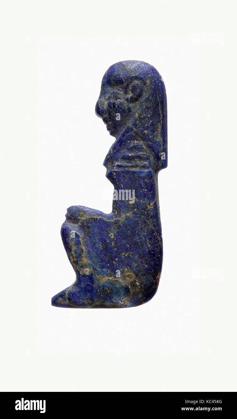 Sitzt man Inlay, Spätzeit, Dynastie 26, 522 - 343 v. Chr., aus Ägypten, Oberägypten, Theben, südlichen Asasif, unvollendete Tempel Stockfoto