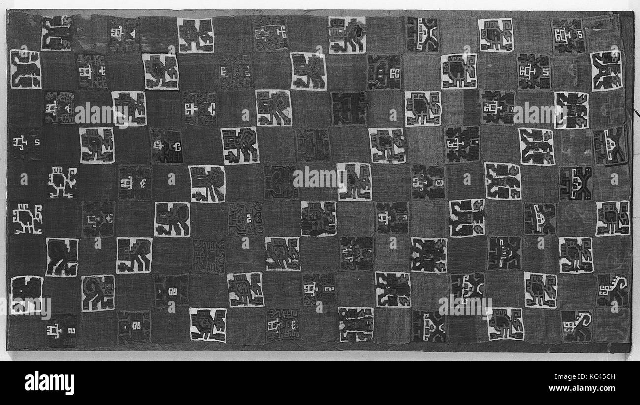 Hängende (?), 7. Jahrhundert, Peru, Nazca, Baumwolle, Camelid Haar, H.52x W. 112. (132,1 x 284,5 cm), Textiles-Woven Stockfoto