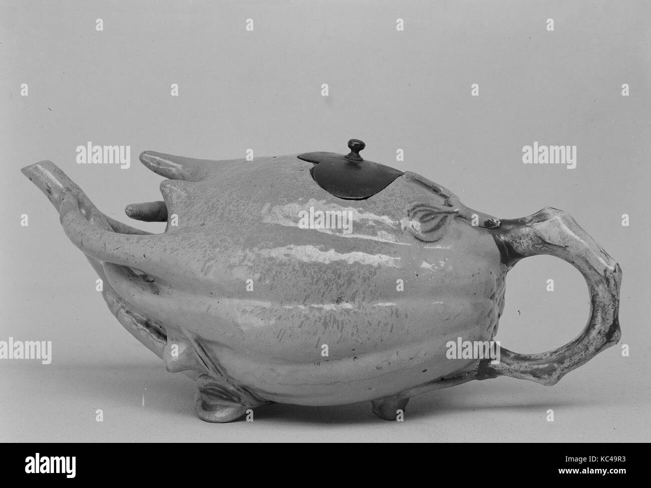 Teekanne in der Form von Buddha's Hand Citron, 19. Jahrhundert Stockfoto