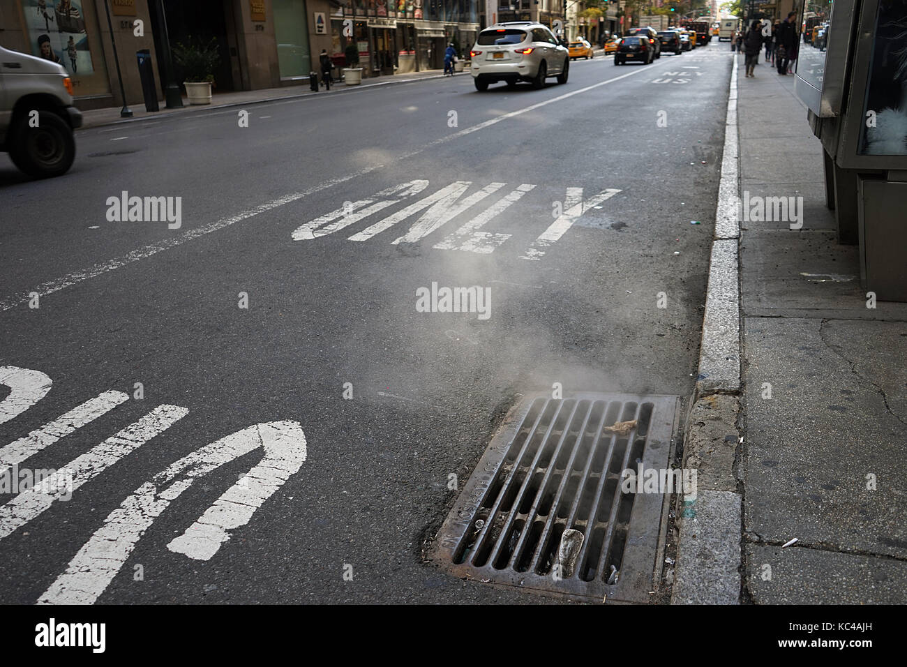 New York City Manhattan usa Skyline Himmel. Stockfoto
