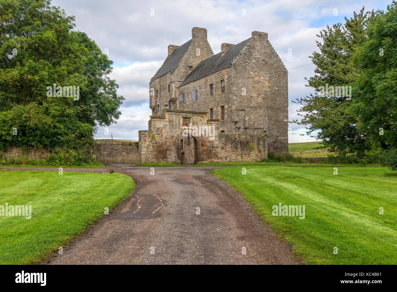 Midhope Schloss, Lallybroch, Abercorn, West Lothian, Schottland, Vereinigtes Königreich Stockfoto