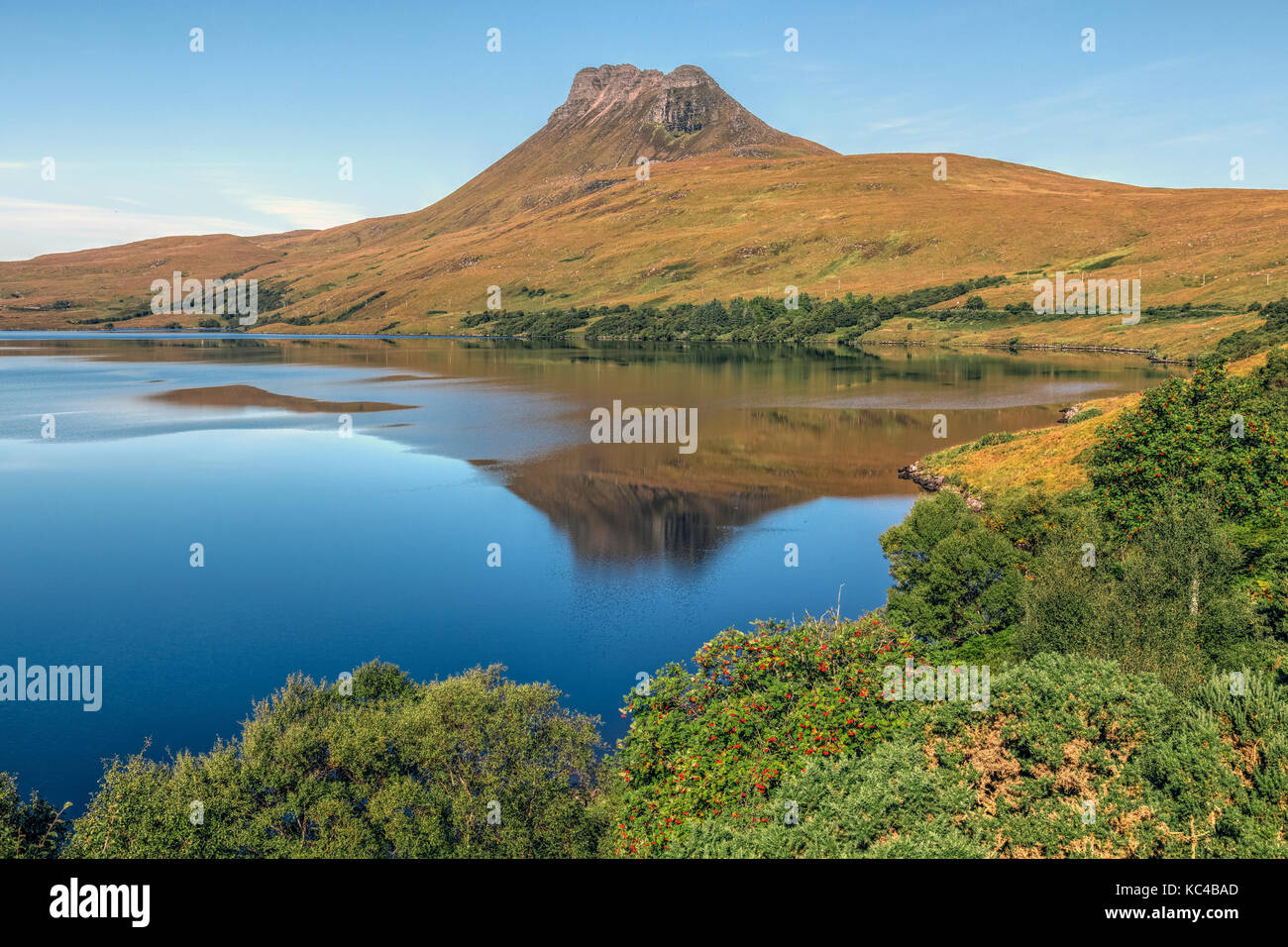 Loch Lurgainn, Assynt, Sutherland, Schottland, Vereinigtes Königreich Stockfoto