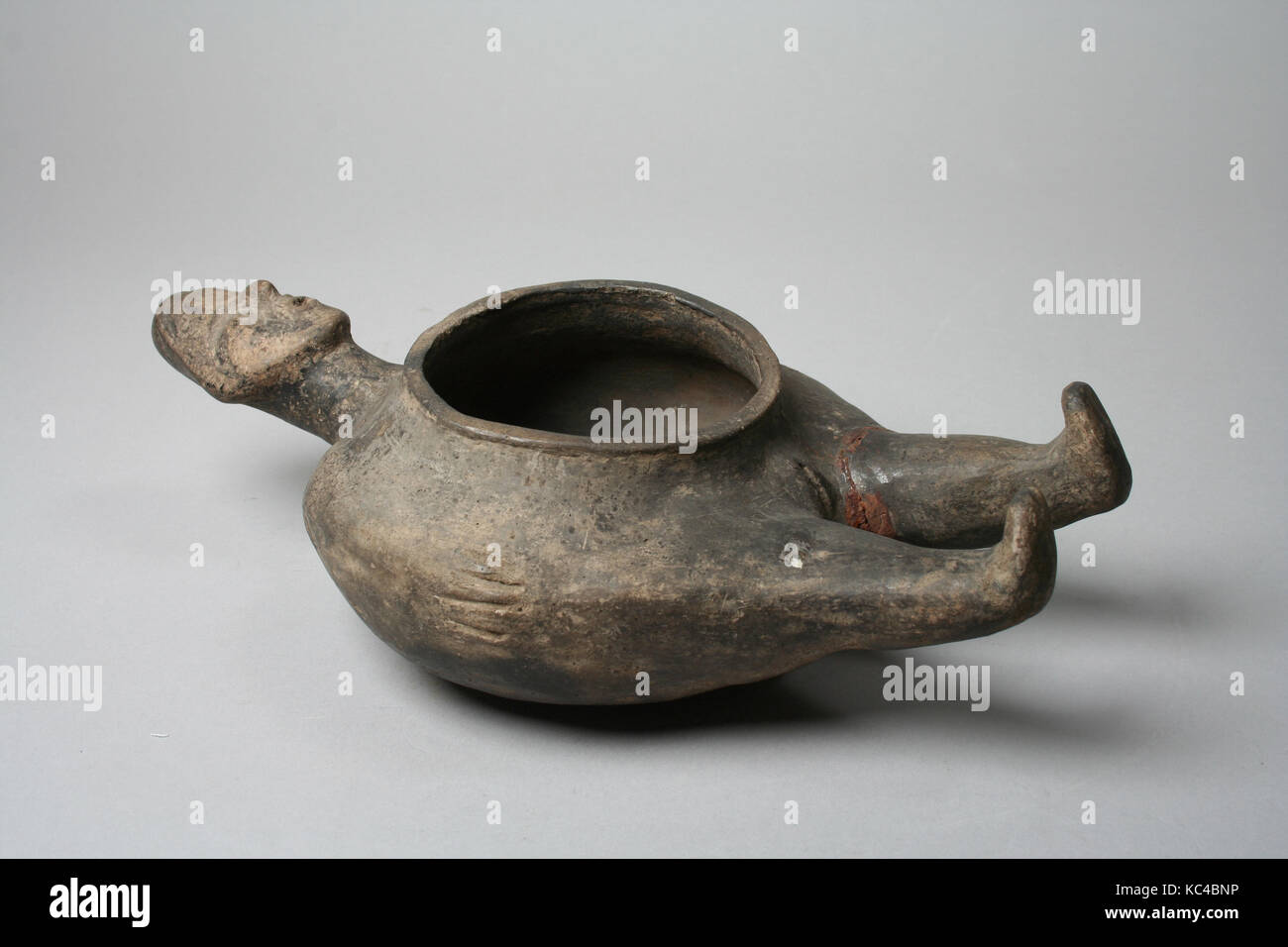 Abbildung Schüssel, 11. - 14. Jahrhundert, Usa, Missouri, Bewohner, Keramik, Höhe 3 in., Ceramics-Containers Stockfoto