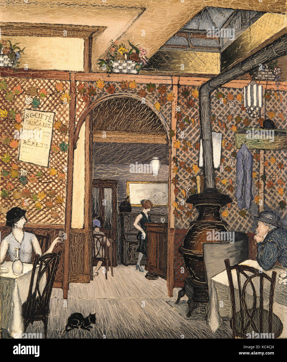 Speakeasy, 1931, Öl auf Leinwand, 30 x 25 in. (76,2 x 63,5 cm), Gemälde, Glenn Coleman (American, Springfield, Ohio 1887 - 1932 Stockfoto