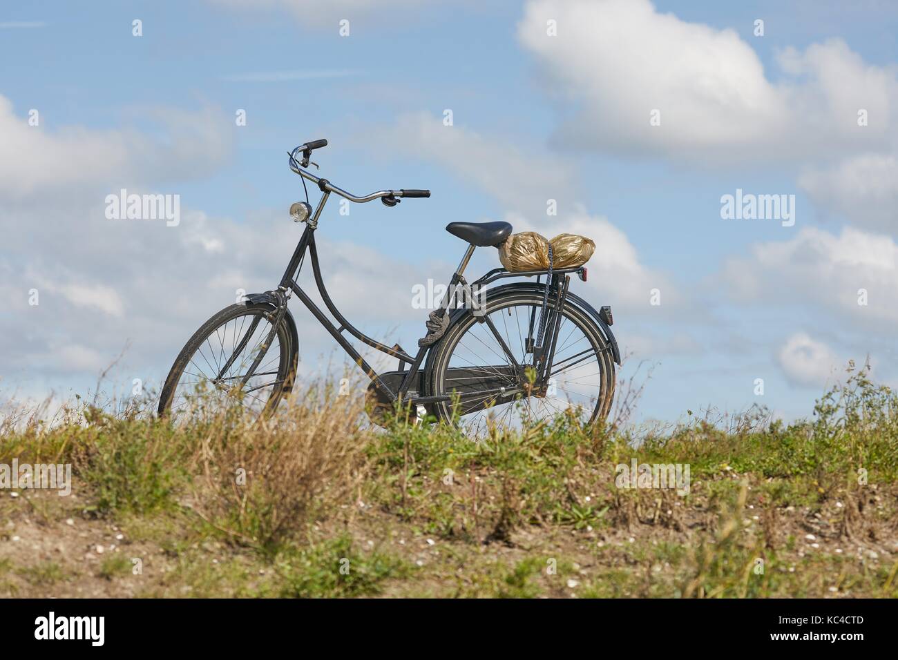 Fahrrad im Land Stockfoto