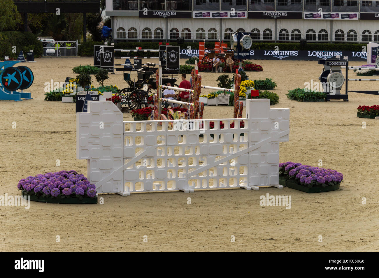 Longines FEI Nations Cup jumping Final, Barcelona Stockfoto