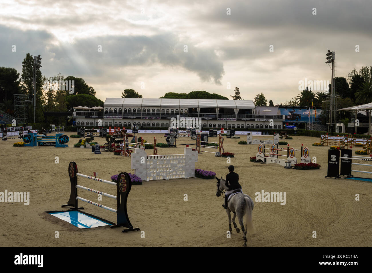 Longines FEI Nations Cup jumping Final, Barcelona Stockfoto