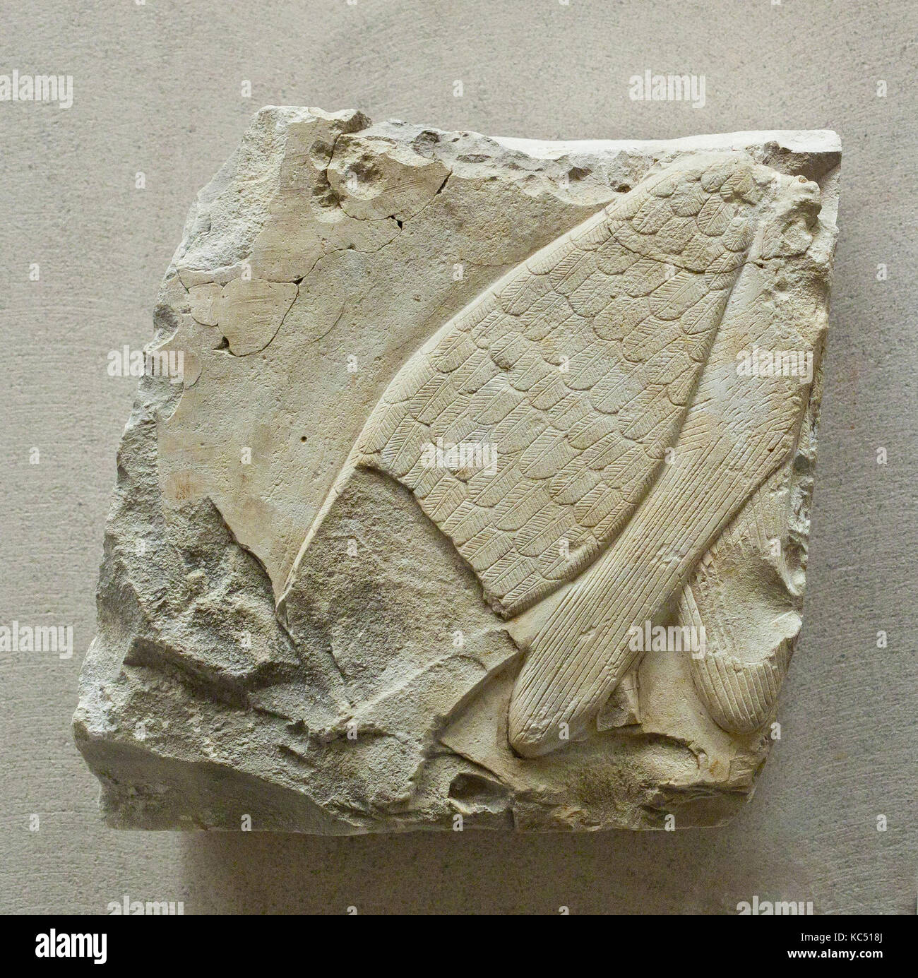 Relief Fragment von einer Reihe der Geier zahlen, Ca. 2051 - 2030 v. Chr. Stockfoto