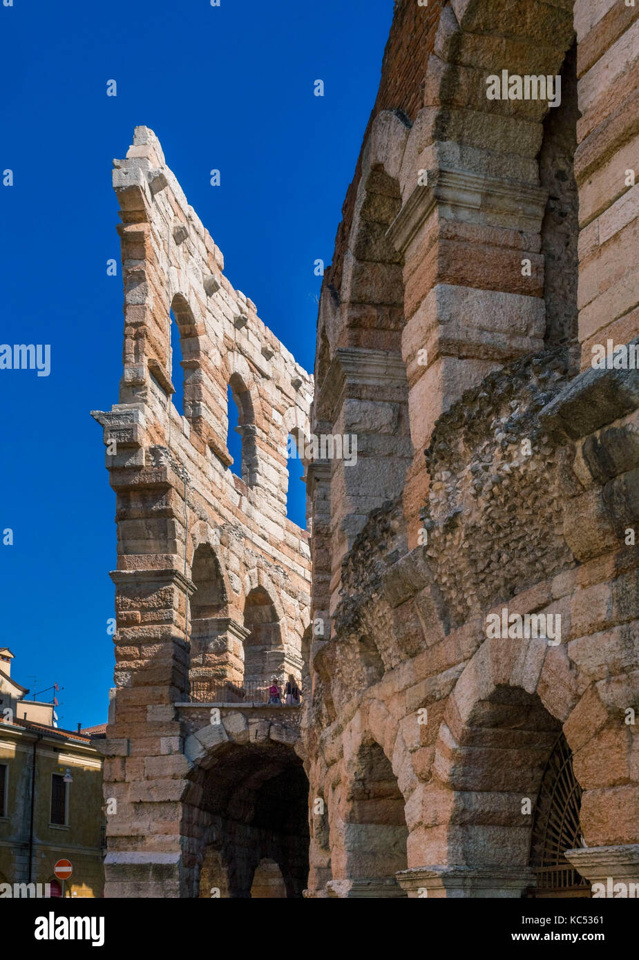 Arena von Verona an der Piazza Bra, Verona, Venetien, Italien, Europa Stockfoto