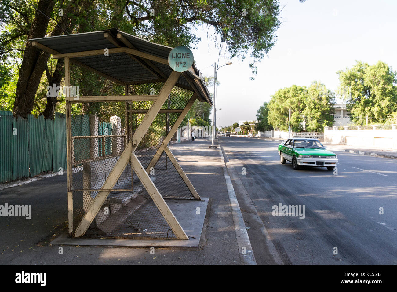 Jahrgang Öffentliche Verkehrsmittel stehen in Dschibuti East Africa Stockfoto