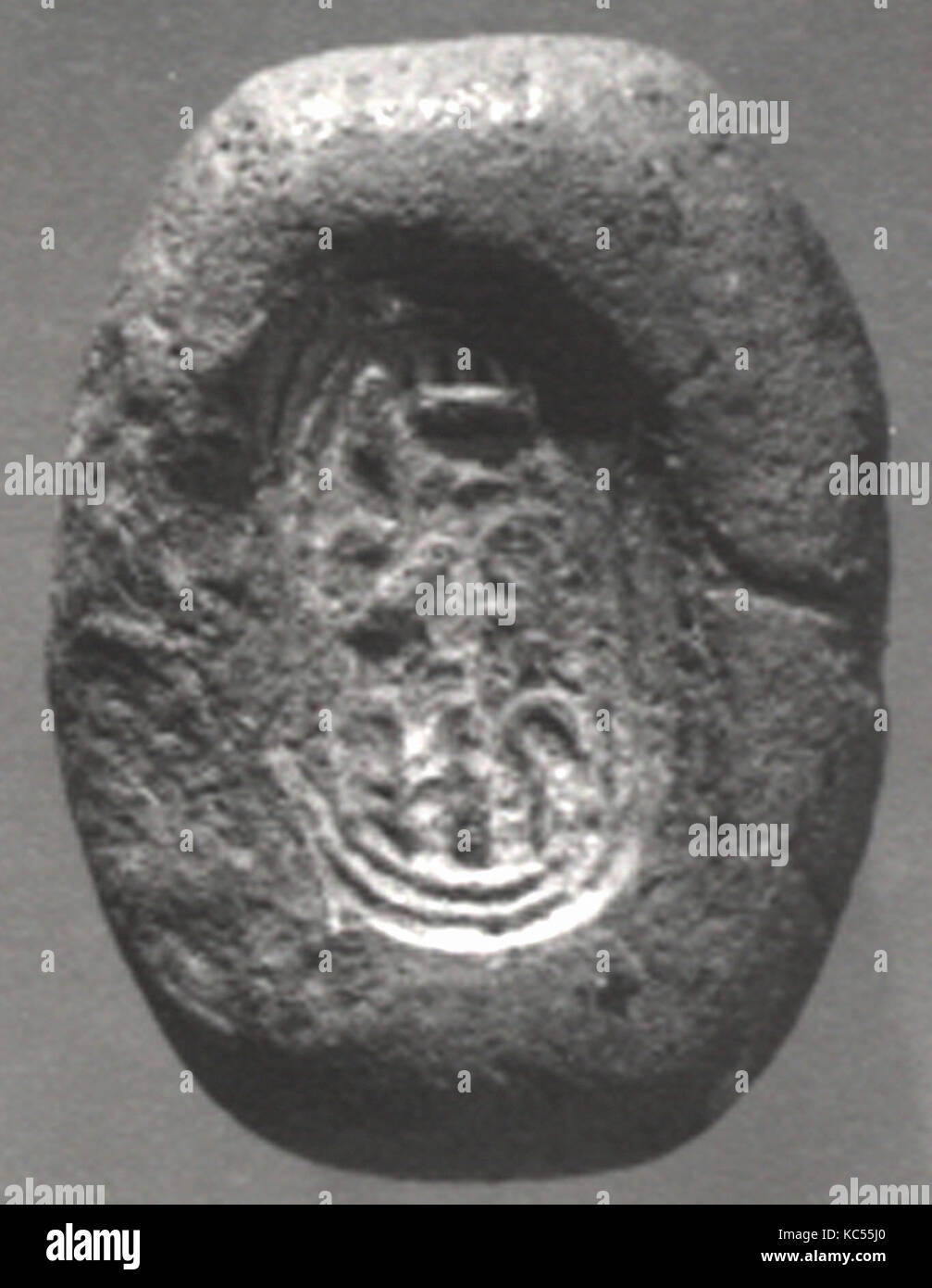 Ring Lünette Form mit der Kartusche von Tutanchamun, Ca. 1550 - 1295 v. Chr. Stockfoto