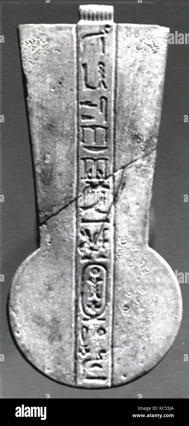 Menat Eingeschrieben für psammetich oder Apries, 664 - 525 v. Chr. Stockfoto
