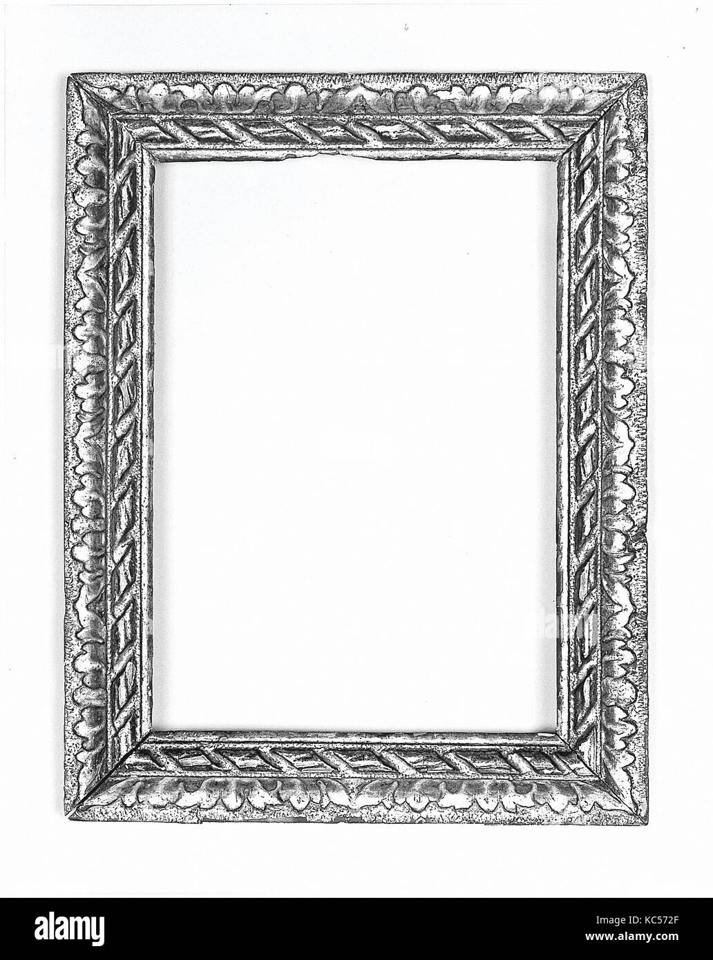 Rückwärts frame, 1640-50, Südfrankreich, Pappel, 41,8 x 32,4, 31,5 x 22, 33,7 x 24 cm., Rahmen Stockfoto