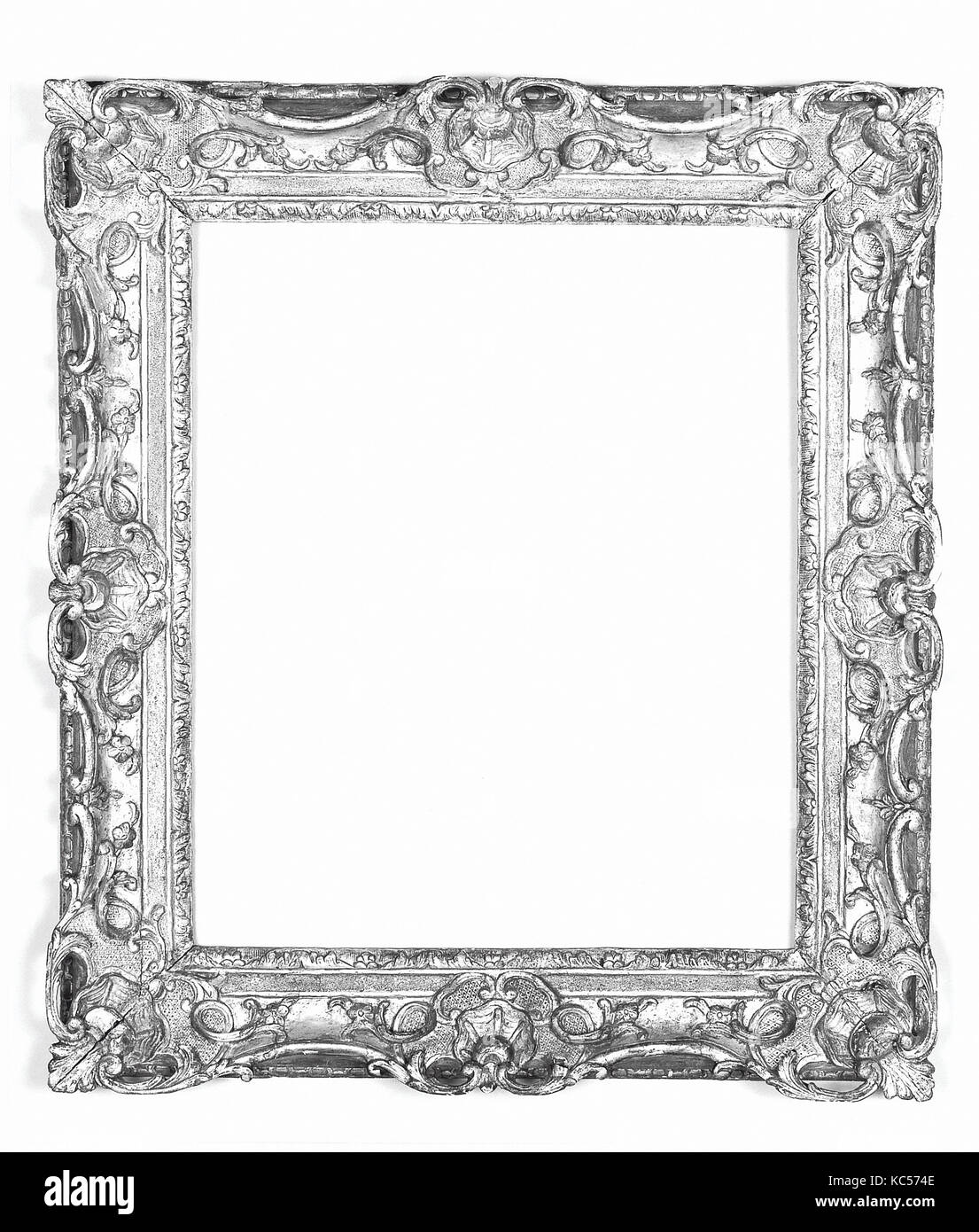 Fegte frame, 1735-45, Französisch, Eiche, 77,6 x 68, 56,3 x 47, 61,5 x 49,7 cm., Rahmen Stockfoto