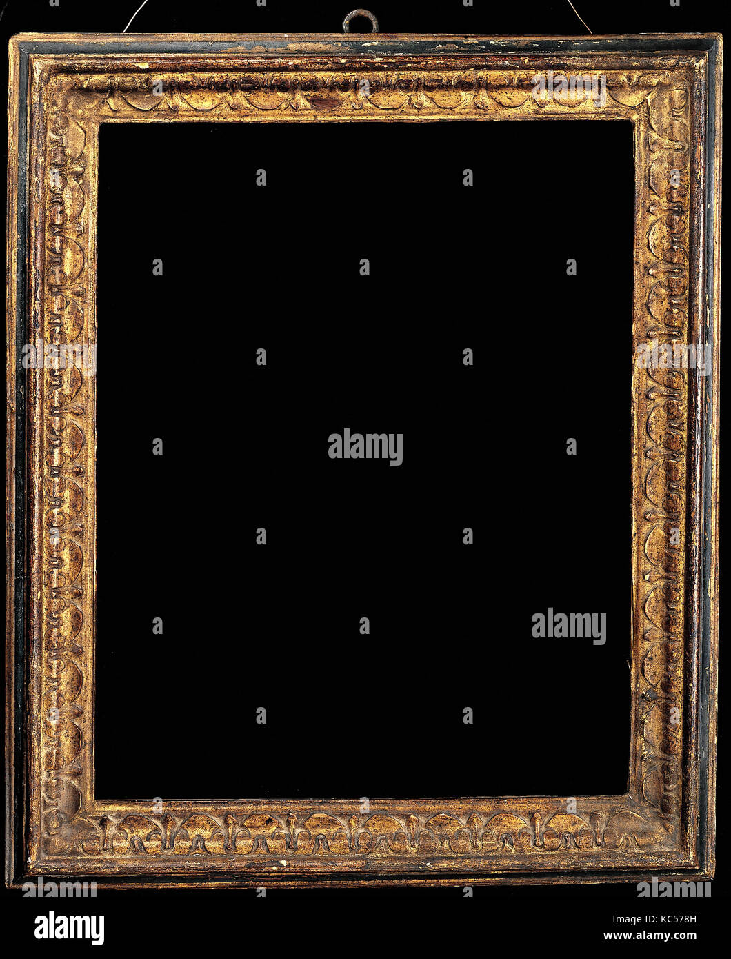 Ogee frame, 1570-75, Italienisch, Florenz, Pappel, Gesamt: 22 1/2 x 18 3/4, Rahmen Stockfoto