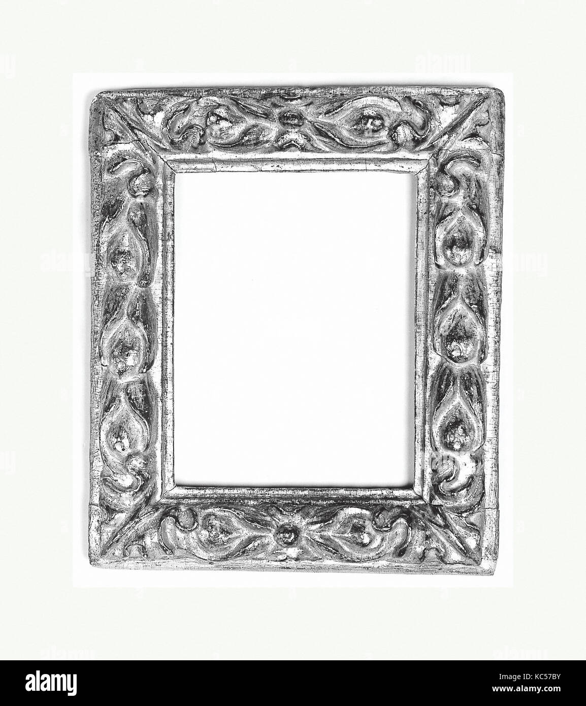 Schlagleisten frame, Ende 16. bis Anfang des 17. Jahrhunderts, Italienisch, Veneto, Pappel, Gesamt: 12 x 10, Rahmen Stockfoto