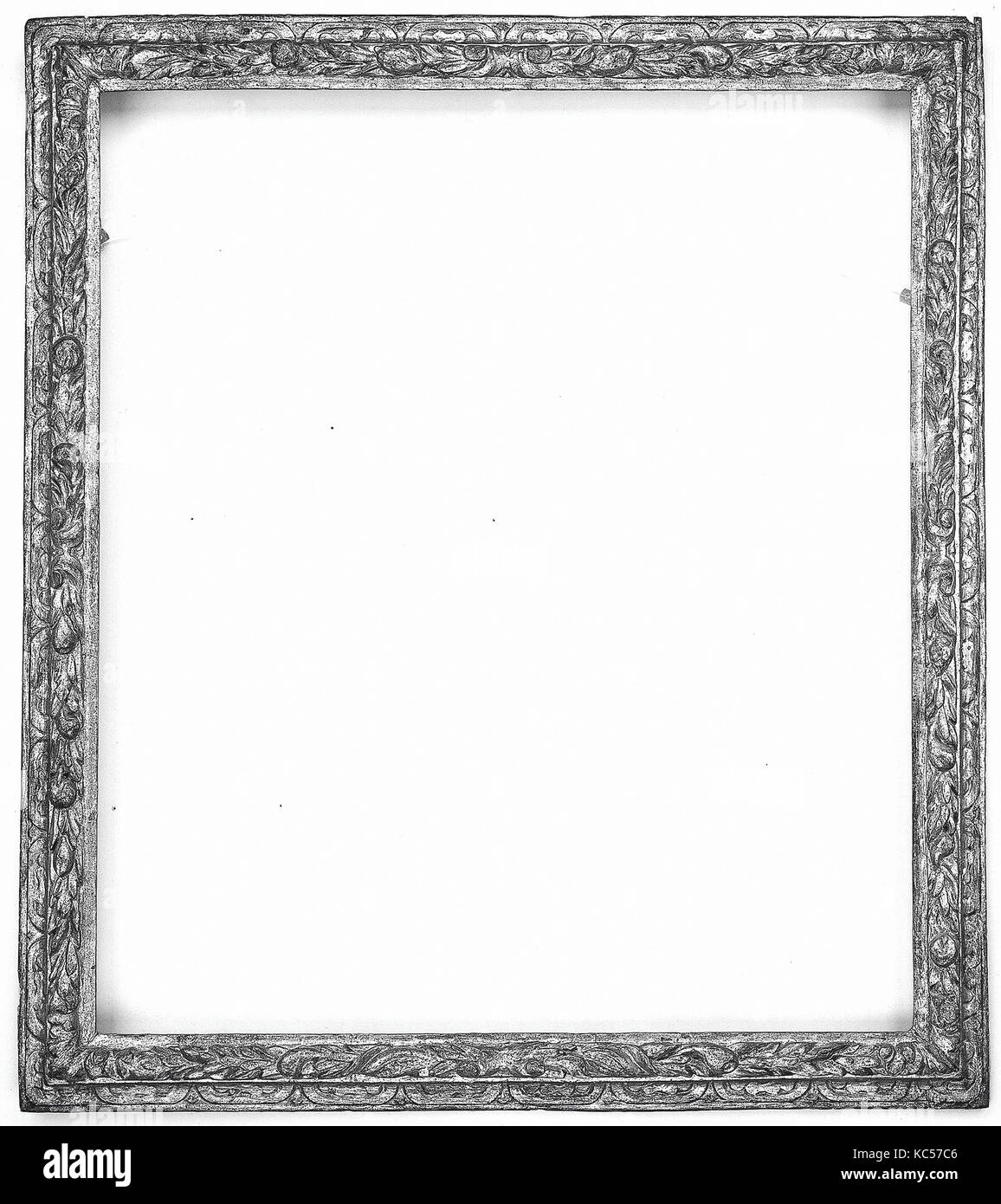 Schlagleisten Rahmen, Anfang des 17. Jahrhunderts, Italienisch, Veneto, Pappel, Gesamt: 40 1/2 x 36, Rahmen Stockfoto
