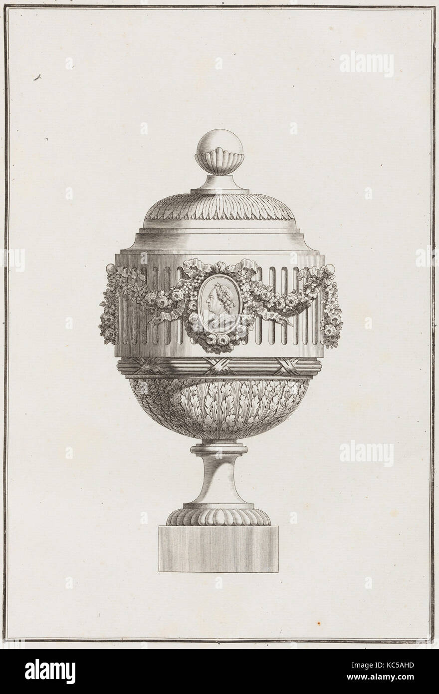 Collection de Vasen, Charles Nicolas II Cochin, 1770 Stockfoto