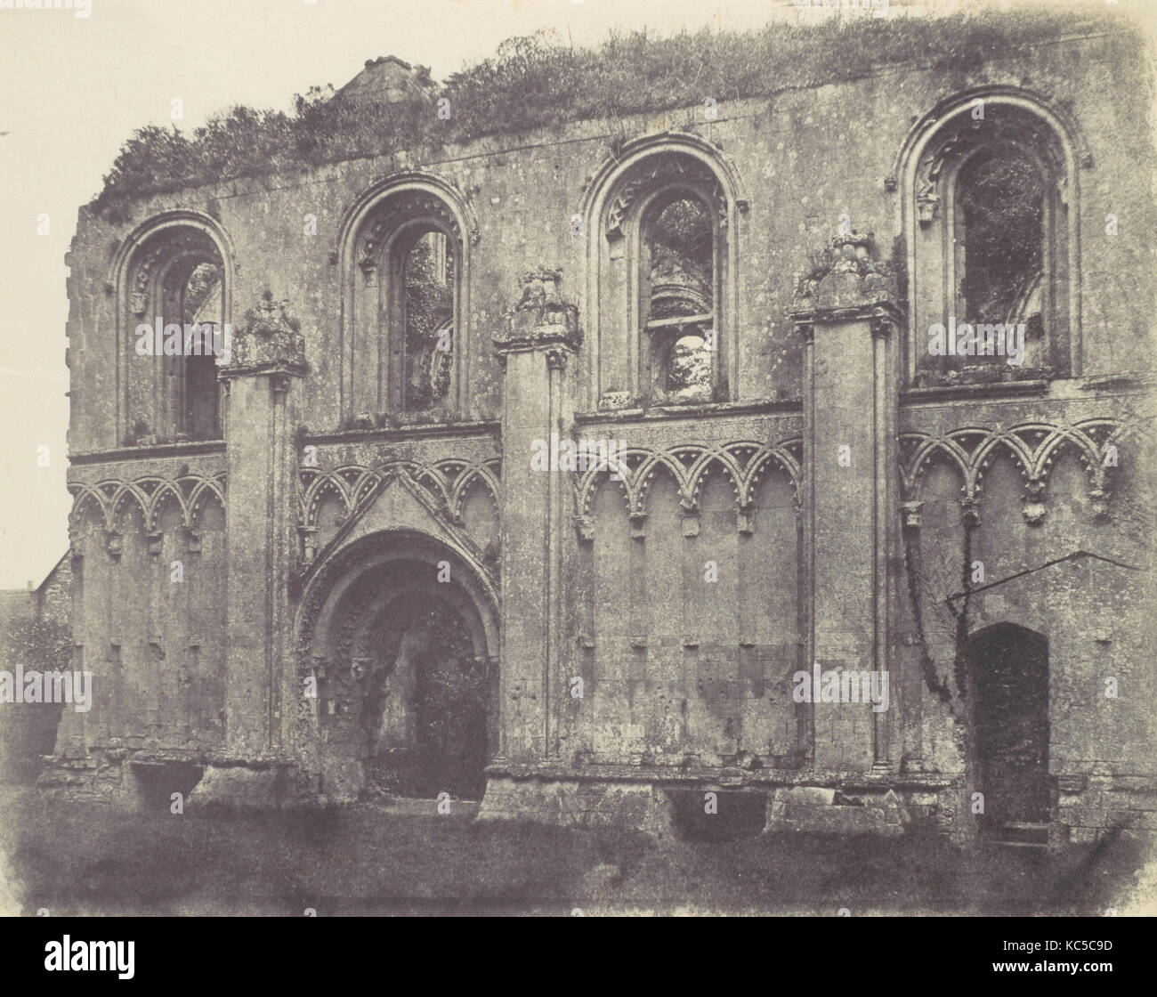 Ruinen der Abtei, 1850s, gesalzen Papier Drucken von Papier, Negative, Fotos, Unbekannt (British Stockfoto