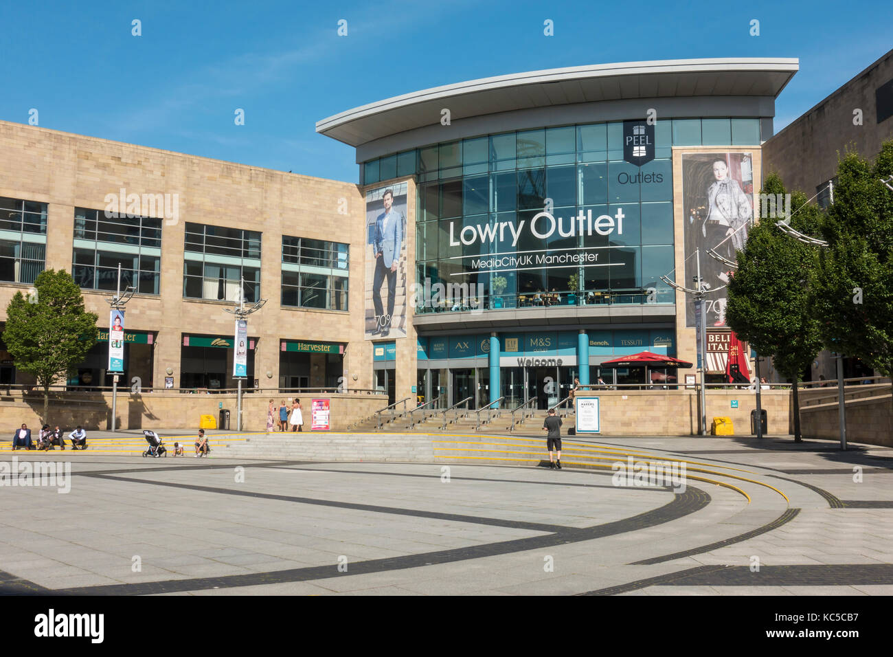 Lowry Outlet Mall in Salford Quays, England. Stockfoto