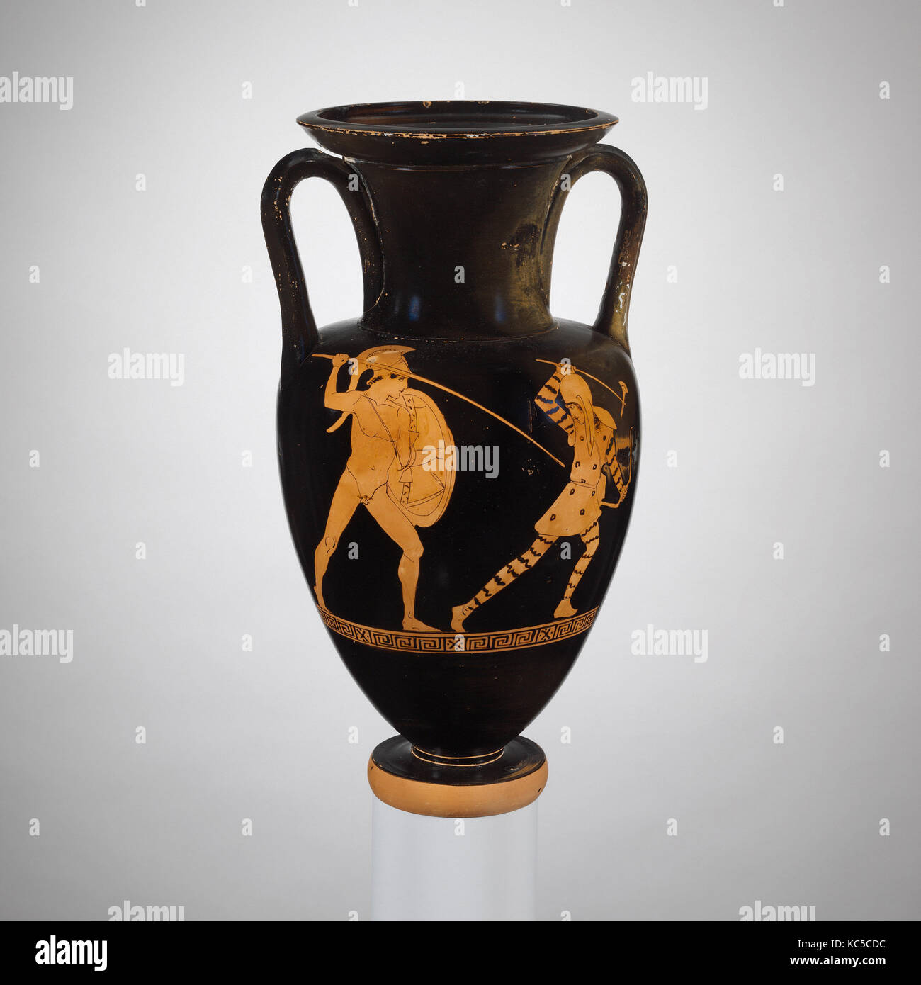 Terrakotta Nolan Neck-Amphora (jar), Ca. 440 - 430 v. Chr. Stockfoto