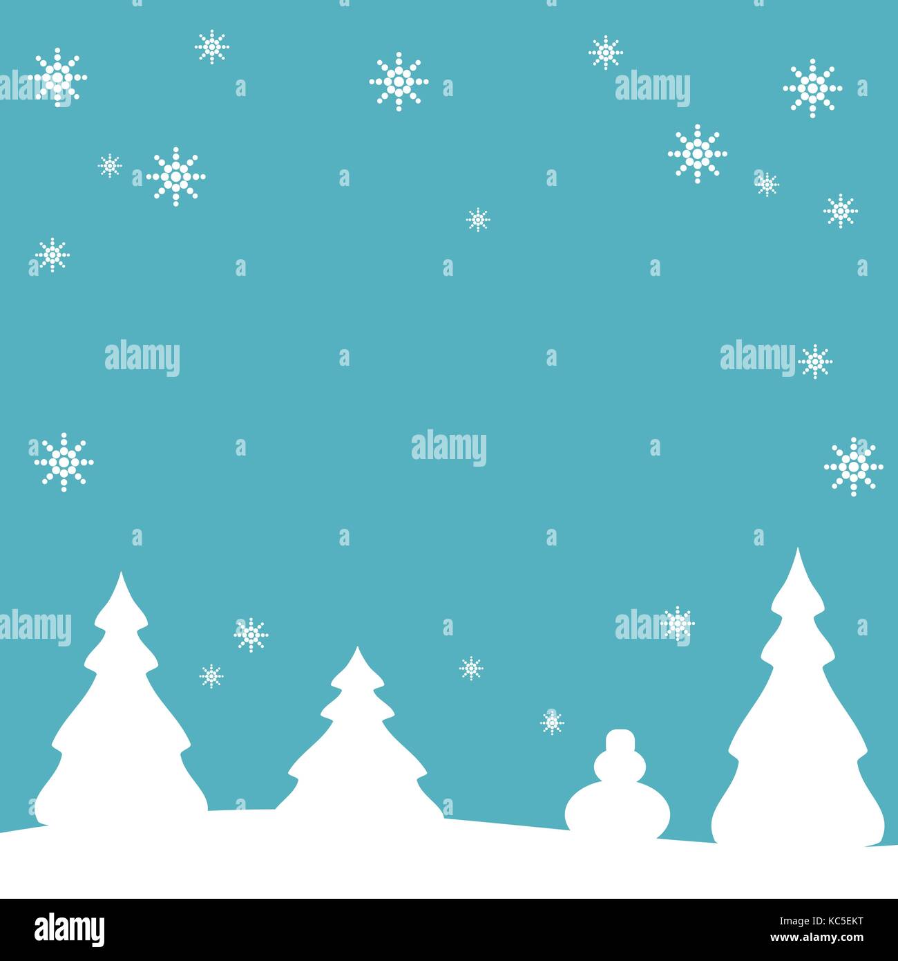 Abstrakte Winter Weihnachten Hintergrund, neues Jahr Hintergrund mit weißen Weihnachtsbäume und weiße Schneeflocke. vector Hintergrund Abbildung. Stock Vektor