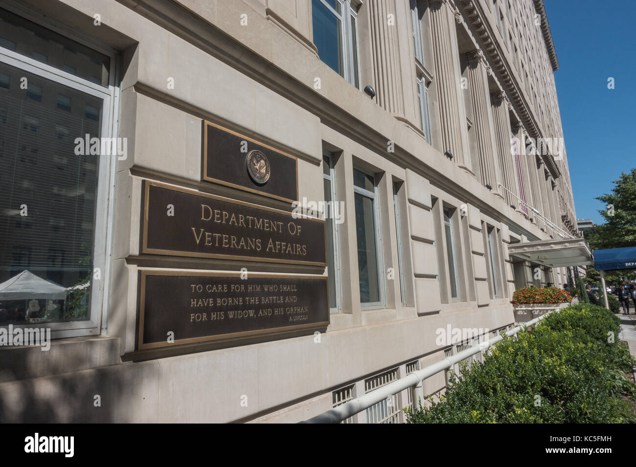 Hauptquartier der VA, US Department of Veterans Affairs, in Washington, DC; eine Kabinettsebene Abteilung der US-Regierung. Stockfoto