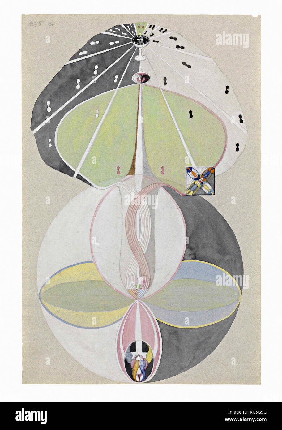 Hilma af Klint, - Baum der Erkenntnis Nr. 5 1915 Stockfoto