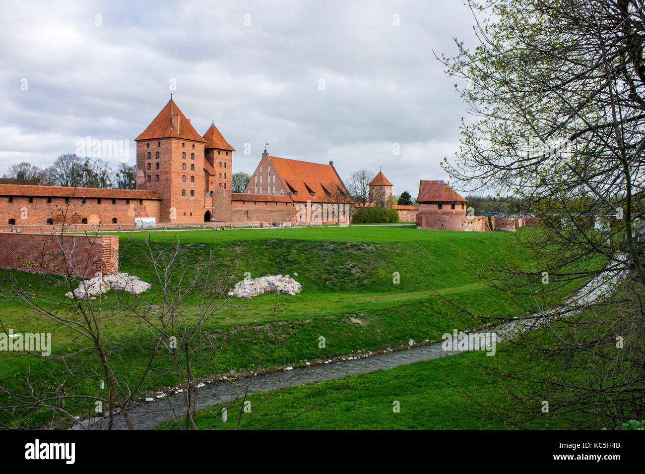 Das Schloss des Deutschen Ordens in Marienburg, Polen. Weltkulturerbe seit 1997 Stockfoto