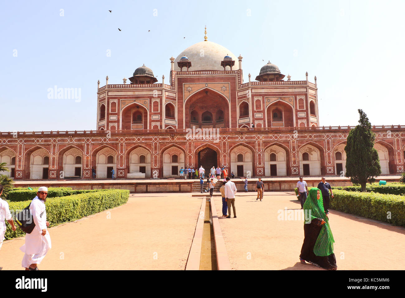 Humayun's Grabmal ist das Grab des Mughal Kaiser humayun. war das Grab von Humayun's Frau bega Begum im 1569-70 in Betrieb genommen. Stockfoto