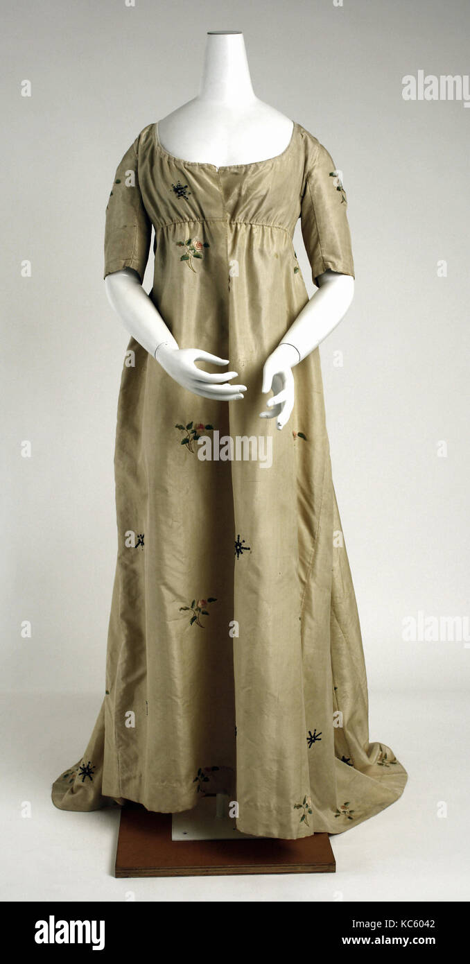 Kleid, Ca. 1800, Österreichische, Seide Stockfotografie - Alamy