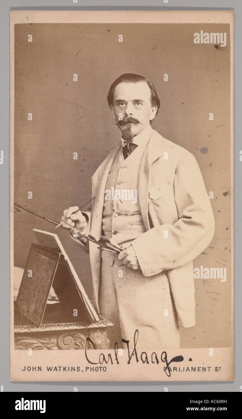 Carl Haag, 1860s, Eiklar Silber drucken, Ca. 10,2 x 6,3 cm (4" x 2 1/2 in.), Fotografien Stockfoto
