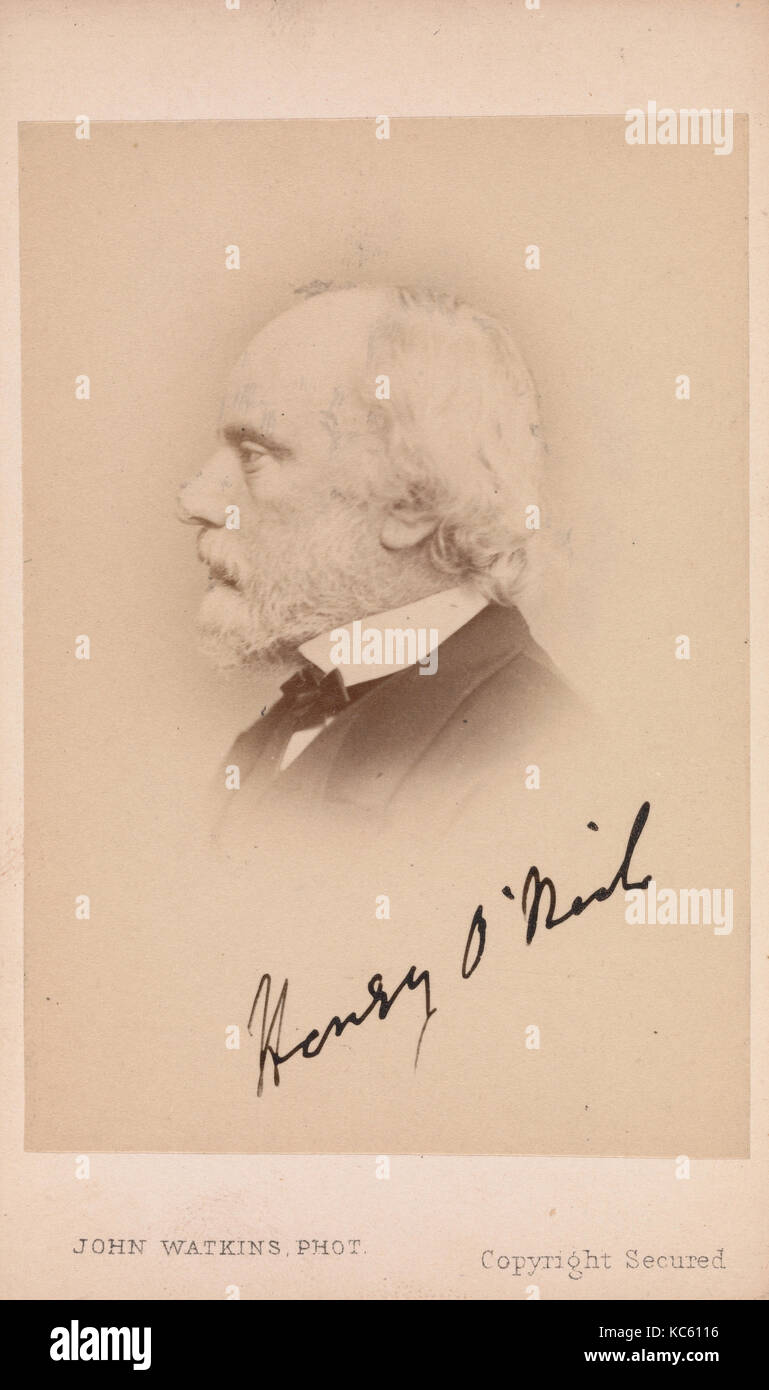 Henry O'Neil, 1860, Eiweiß Silber drucken, Ca. 10,2 x 6,3 cm (4" x 2 1/2 in.), Fotografien Stockfoto
