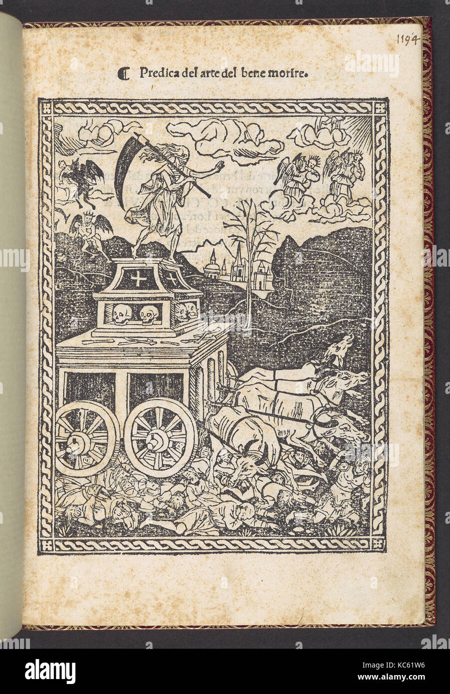 Predica del Arte del bene morire (Predigt über die Kunst des Sterbens), Ca. 1502 Stockfoto