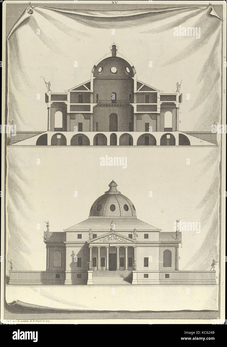 Die Architektur von A.Palladio in vier Bücher mit einer kurzen Abhandlung über die fünf Aufträge, L'Architecture de A. Palladio Stockfoto