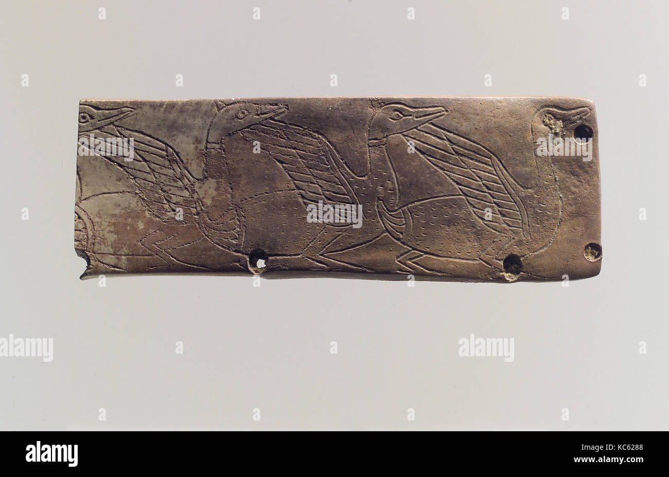 Möbel Plakette: eingeschnitten, Wasservögel, Ca. 18. Jahrhundert v. Chr. Stockfoto