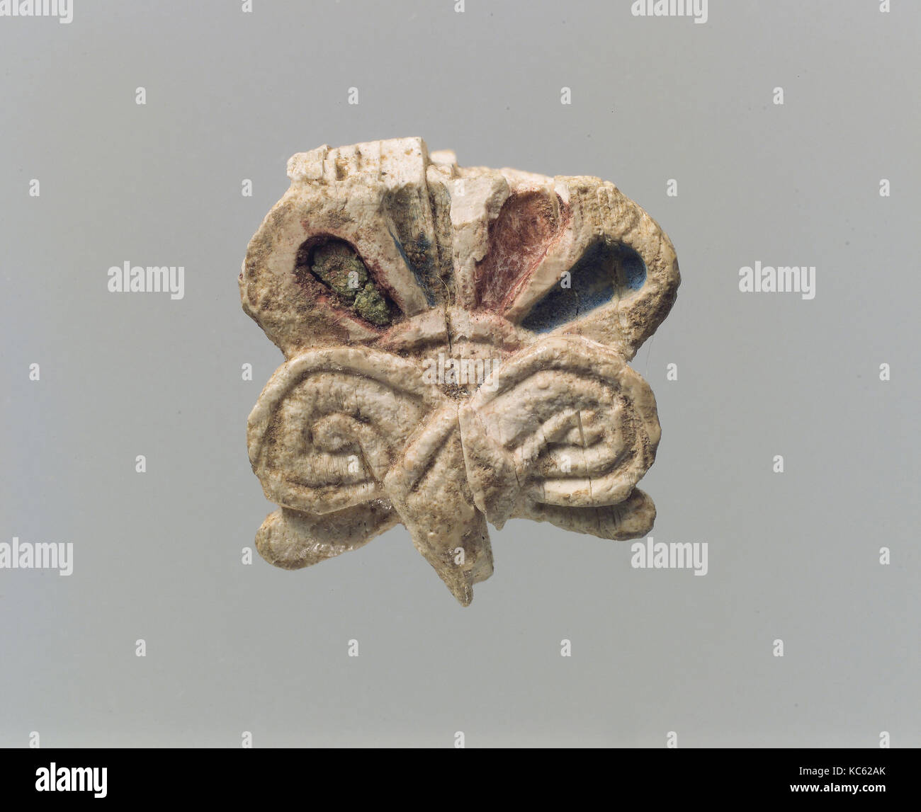 Plakette Fragment, Neuassyrischen, Ca. 8. - 7. Jahrhundert v. Chr., in Mesopotamien, Nimrud (antike Kalhu), Assyrische, Elfenbein, 0,83 x 0,75 x 0,3 Stockfoto