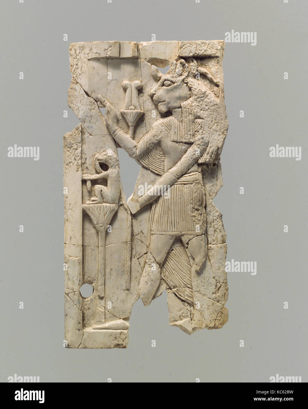 Plakette mit dem ägyptischen Göttin Sakhmet, Ca. 8. - 7. Jahrhundert v. Chr. Stockfoto