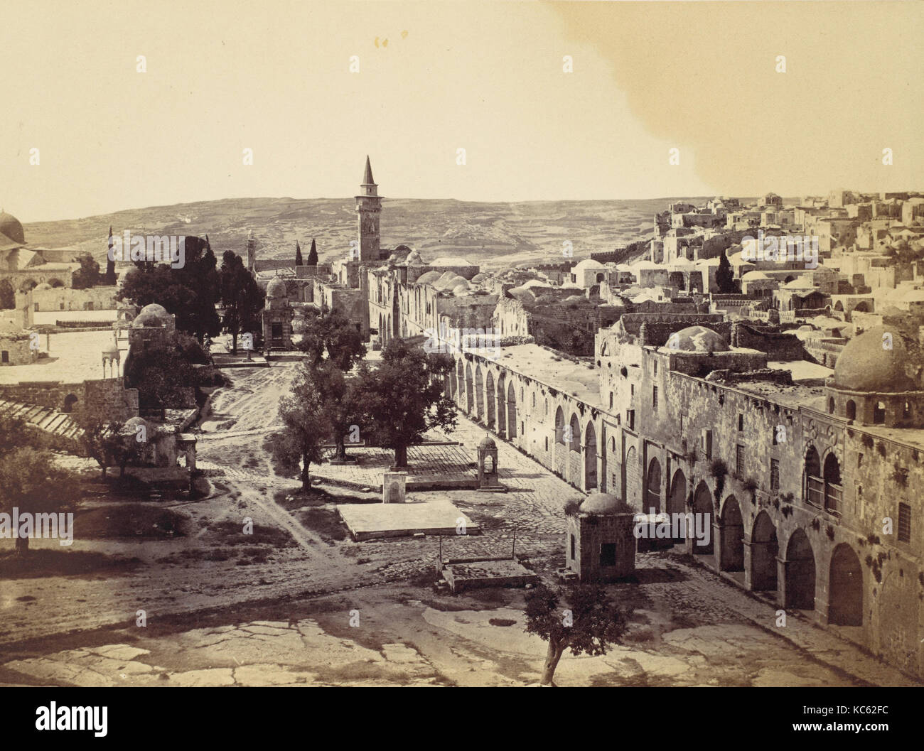 Jerusalem, Hof der Moschee von Omar, John Anthony, 1857 Stockfoto