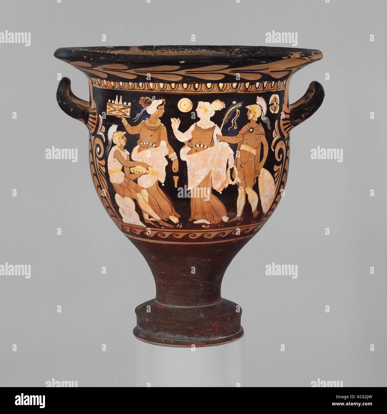 Terrakotta bell-Krater (Schüssel), Ca. 350 - 325 v. Chr. Stockfoto