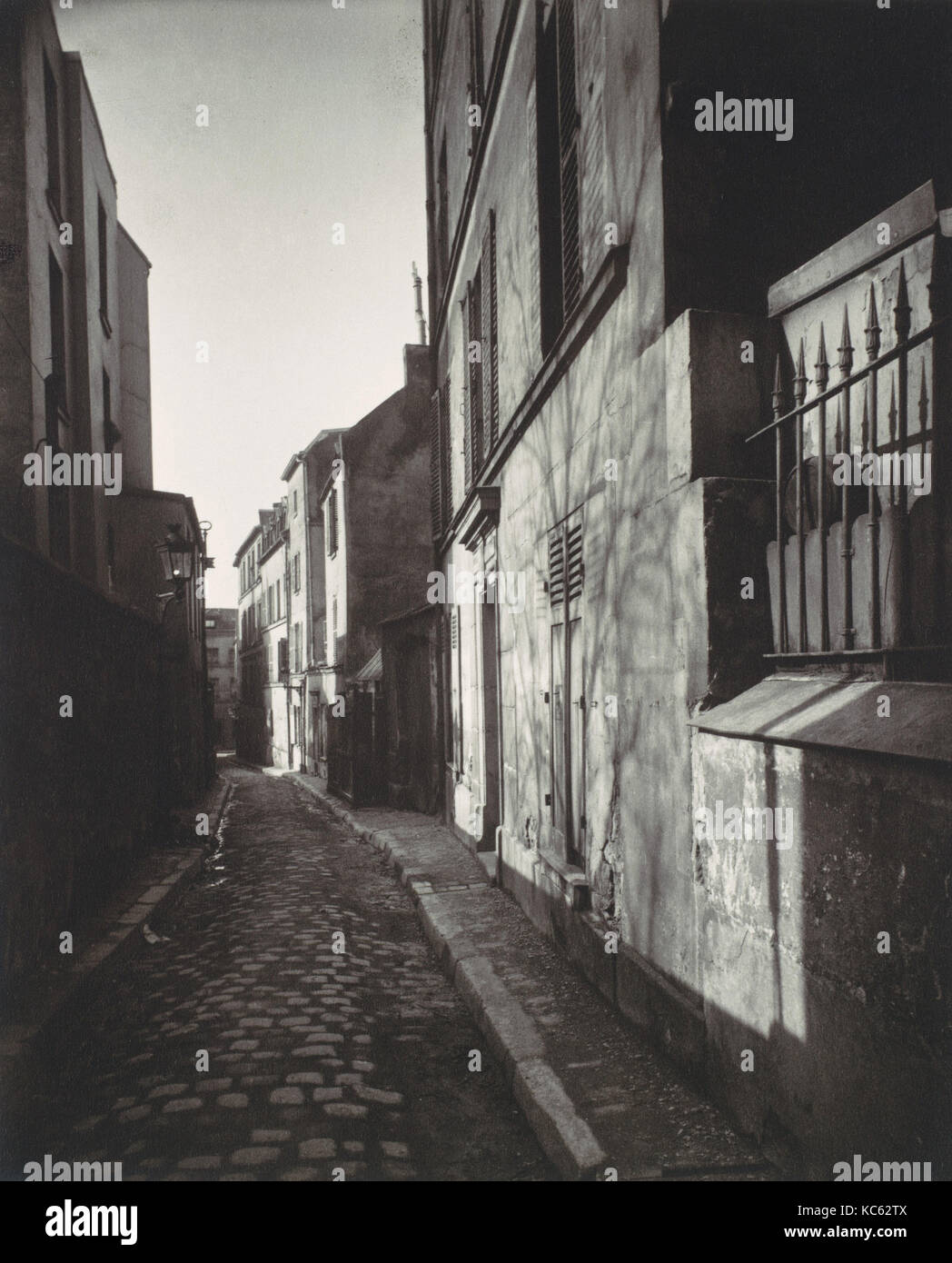 Rue St. Rustique, Montmartre, Eugène Atget, 1922, Gedruckt 1956 Stockfoto